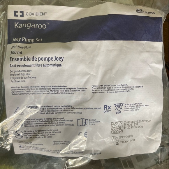 Kangaroo Other - Kangaroo Joey Pump Set Anti-free Flow 500ml REF 762055